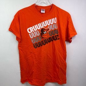 Nelson Cruz Baltimore Orioles Oriole Bird Baseball Player Cotton T-shirt, Medium